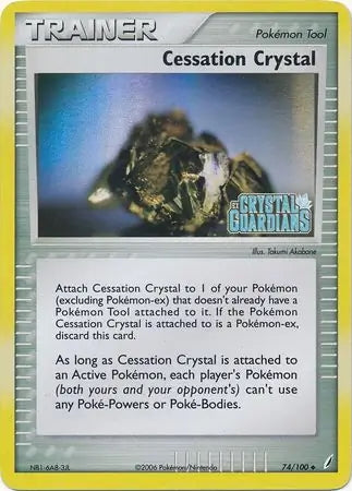 EX Crystal Guardians Cessation Crystal #74/100 reverse holo